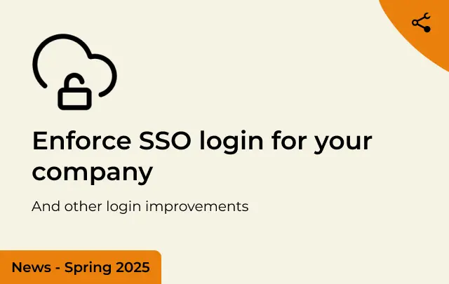 Enforce SSO login for your company