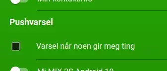 Personal notifications